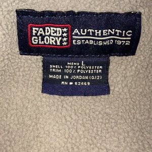 Men’s faded glory blue and grey zip up sweater